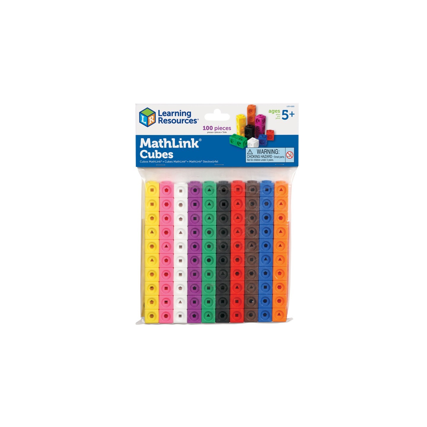 Learning Resources MathLink® Cubes, Set of 100