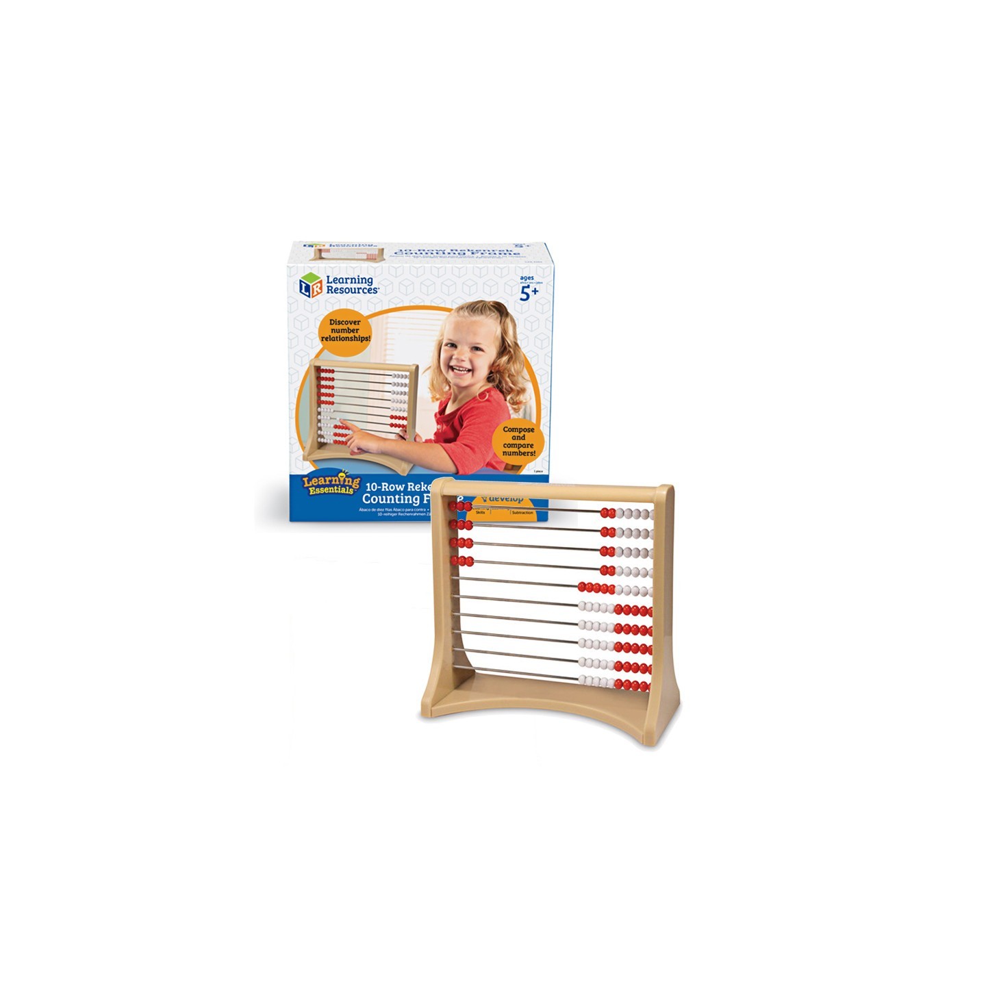 Learning Resources 10-Row Rekenrek Counting Frame