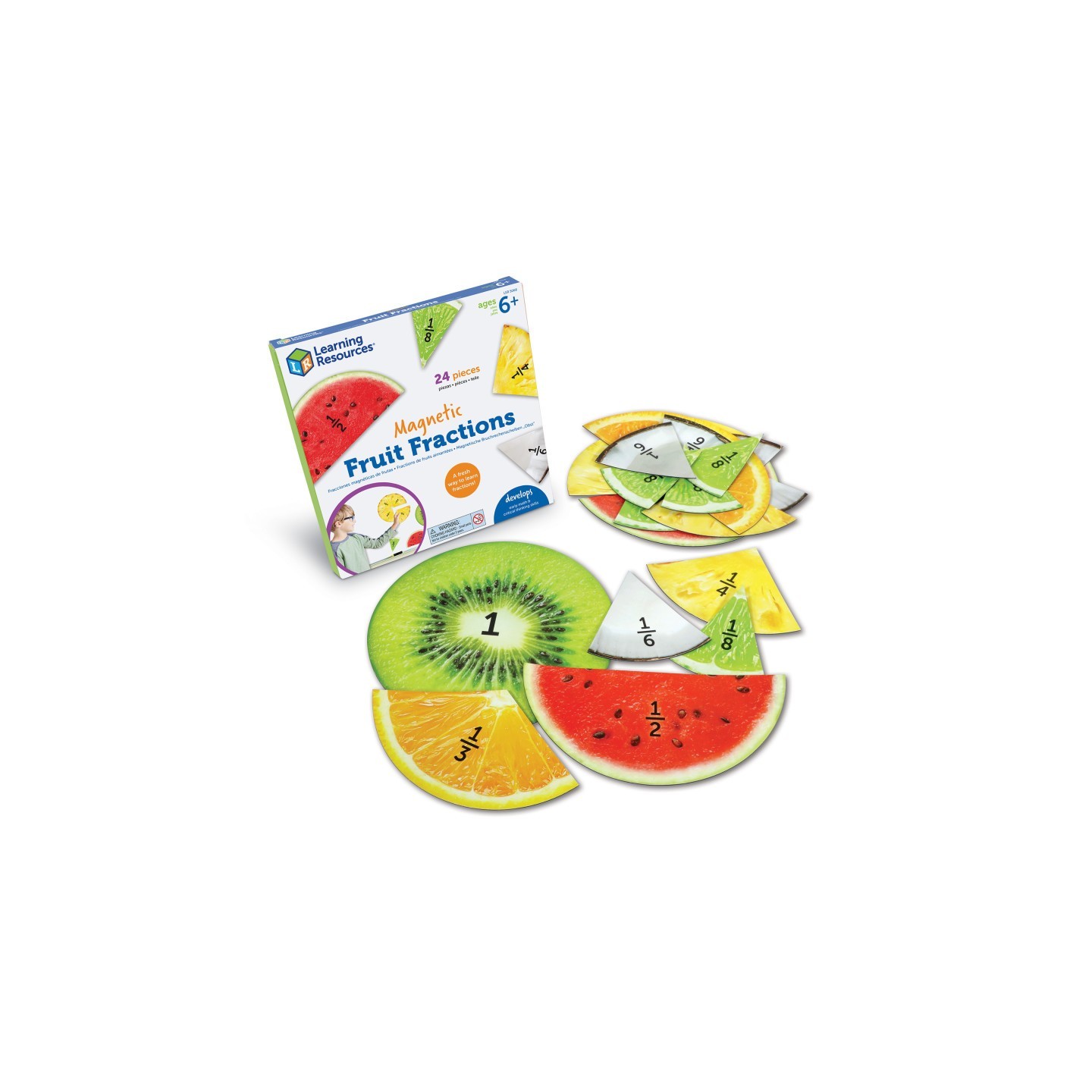 Learning Resources Magnetic Fruit Fractions