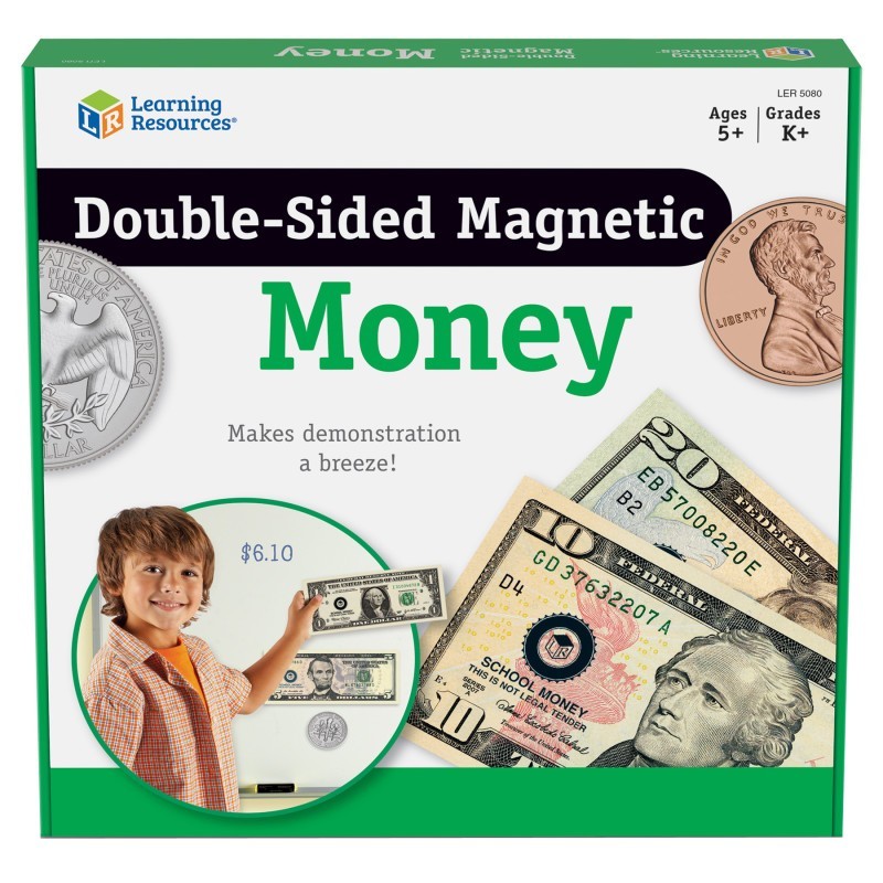 Learning Resources Double-Sided Magnetic Money Set