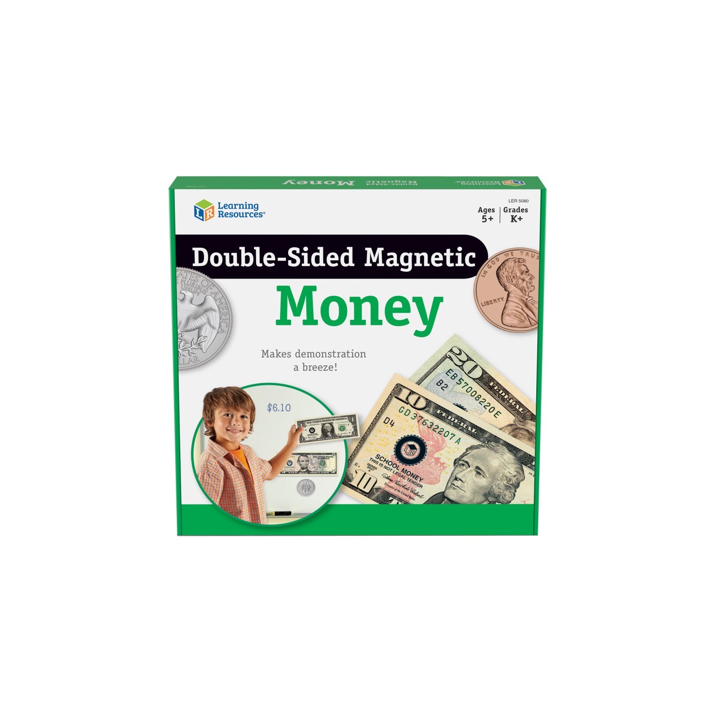 Learning Resources Double-Sided Magnetic Money Set