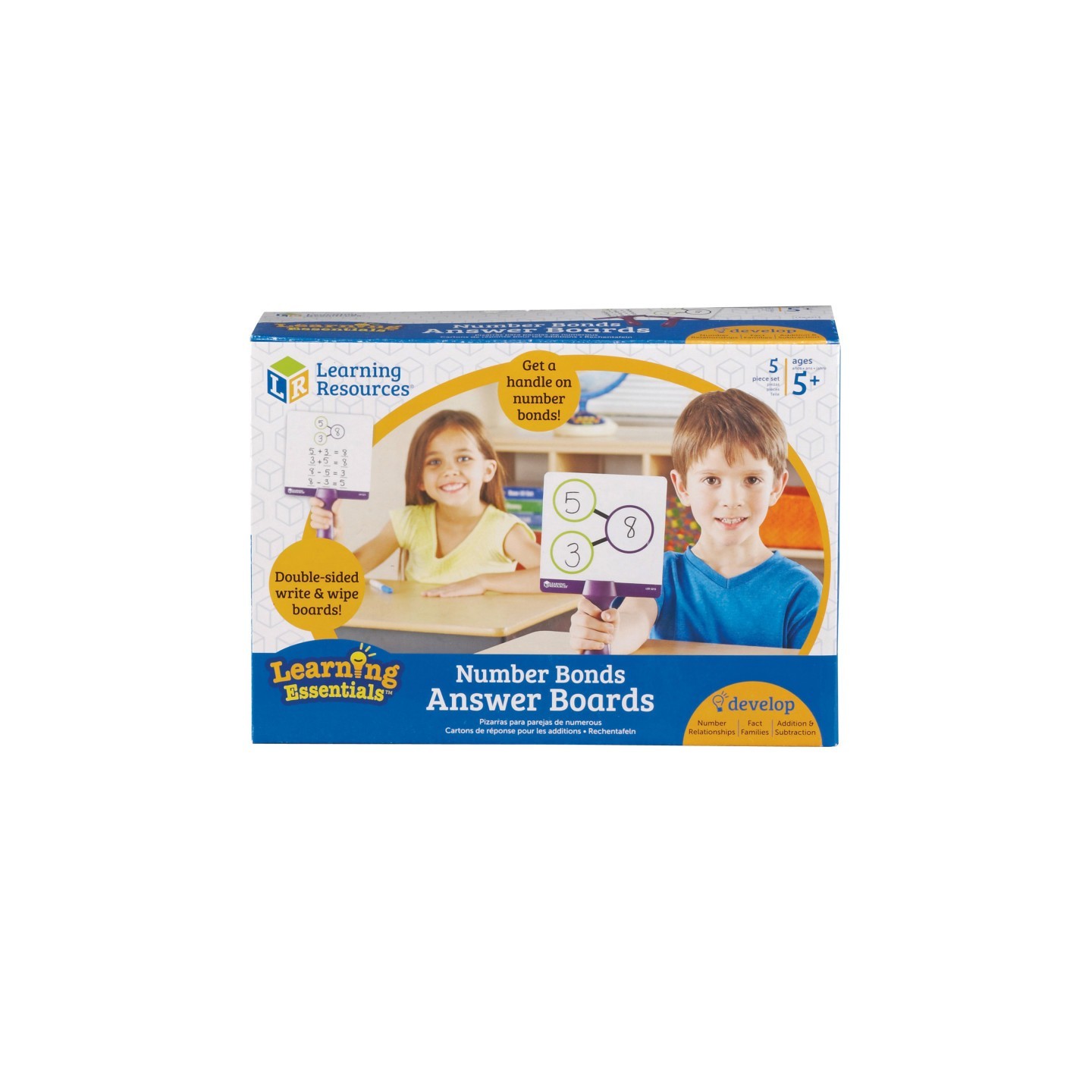 Learning Resources Number Bonds Answer Boards, Set of 5