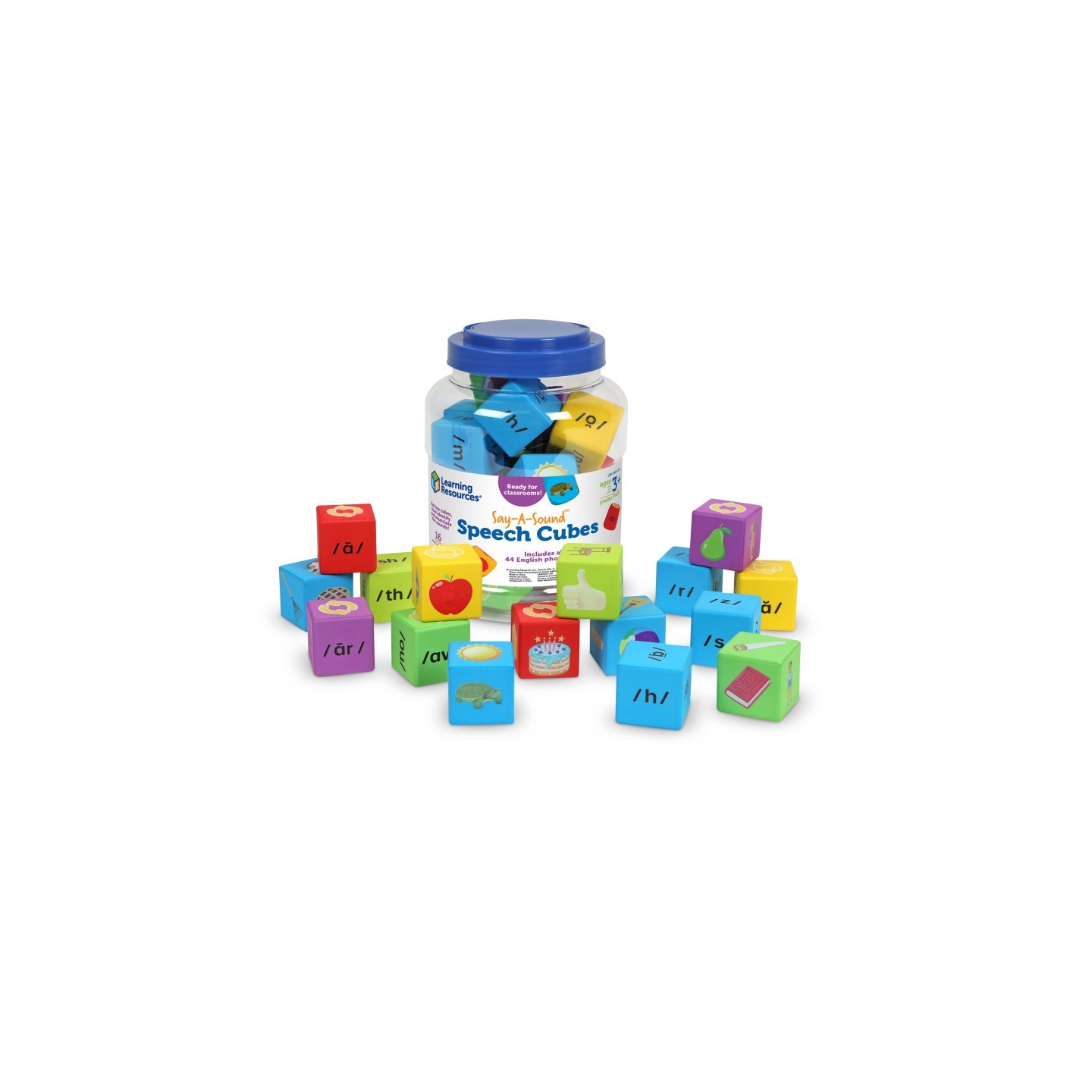 Learning Resources Say-a-Sound™ Speech Cubes, 16 Pieces