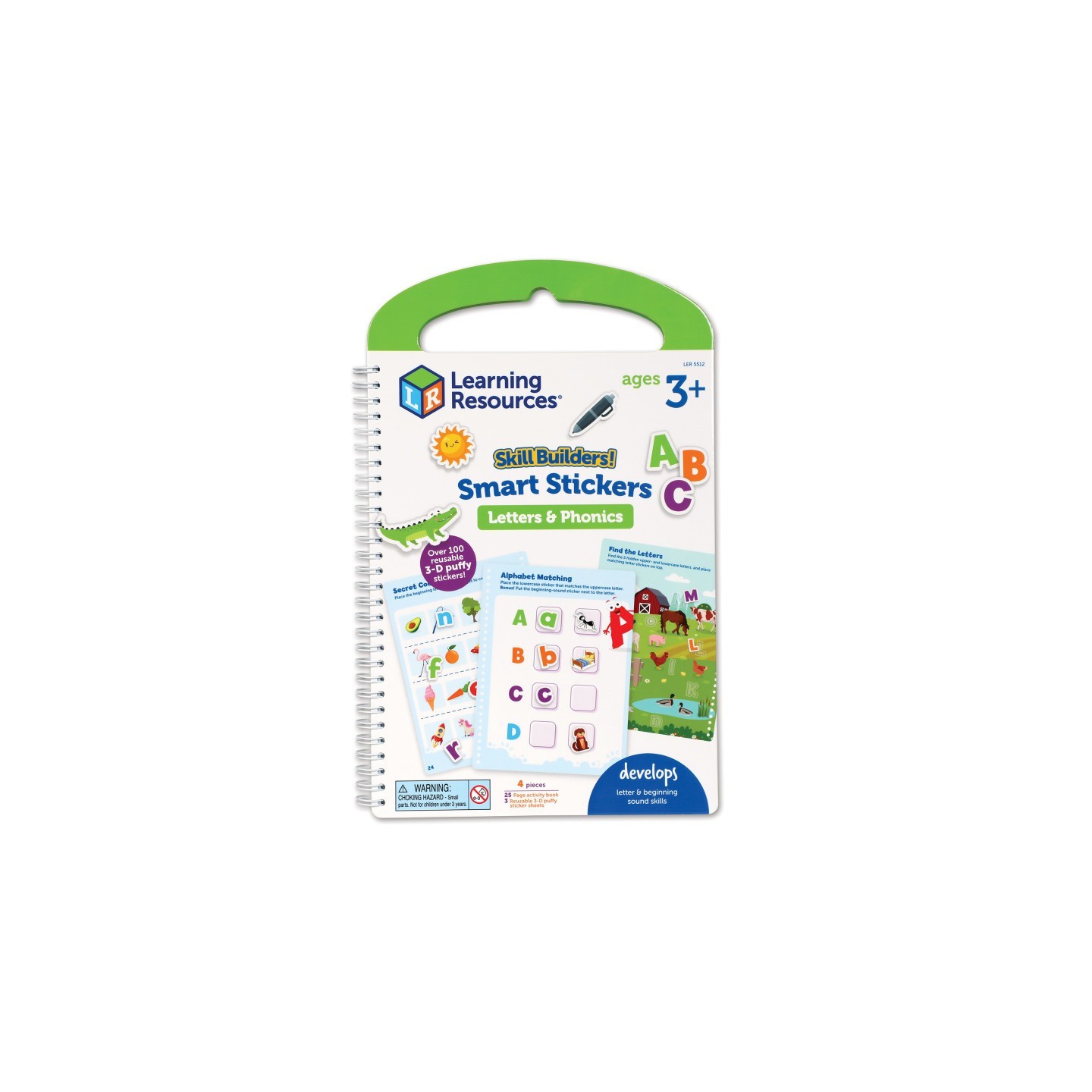 Learning Resources Skill Builders! Smart Stickers Letters & Phonics