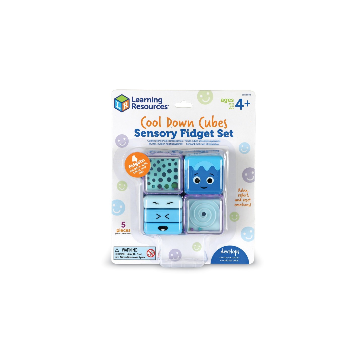 Learning Resources Cool Down Cubes Sensory Fidget Set