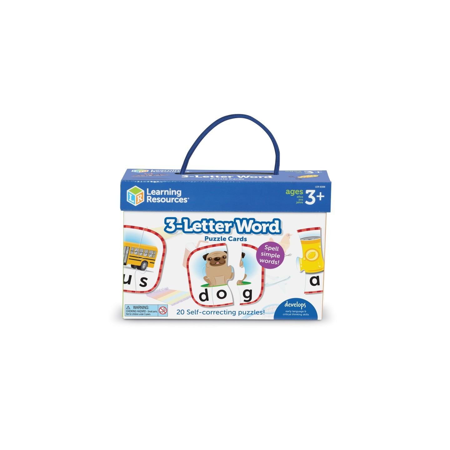 Learning Resources 3-Letter Word Puzzle Cards