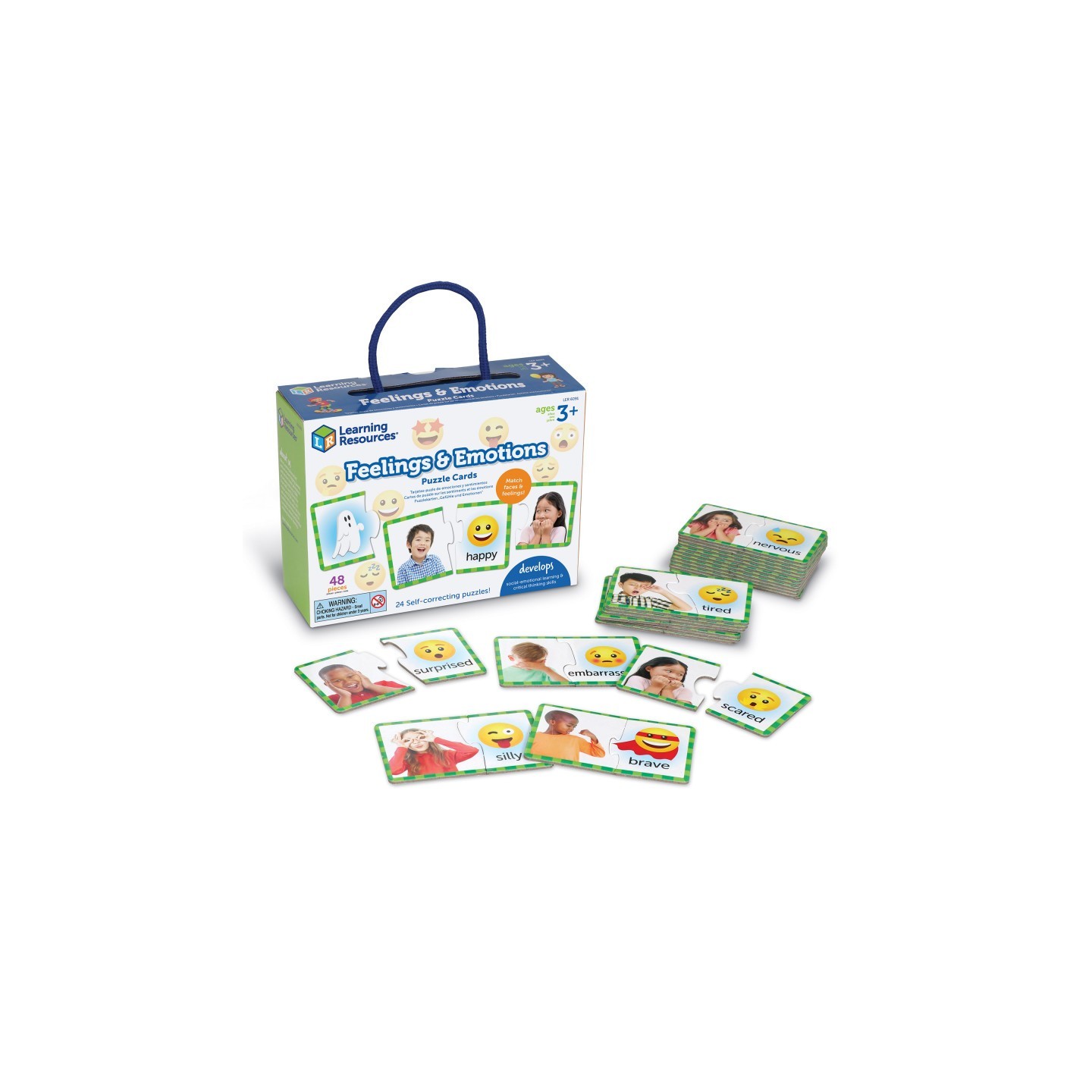 Learning Resources Feelings & Emotions Puzzle Cards