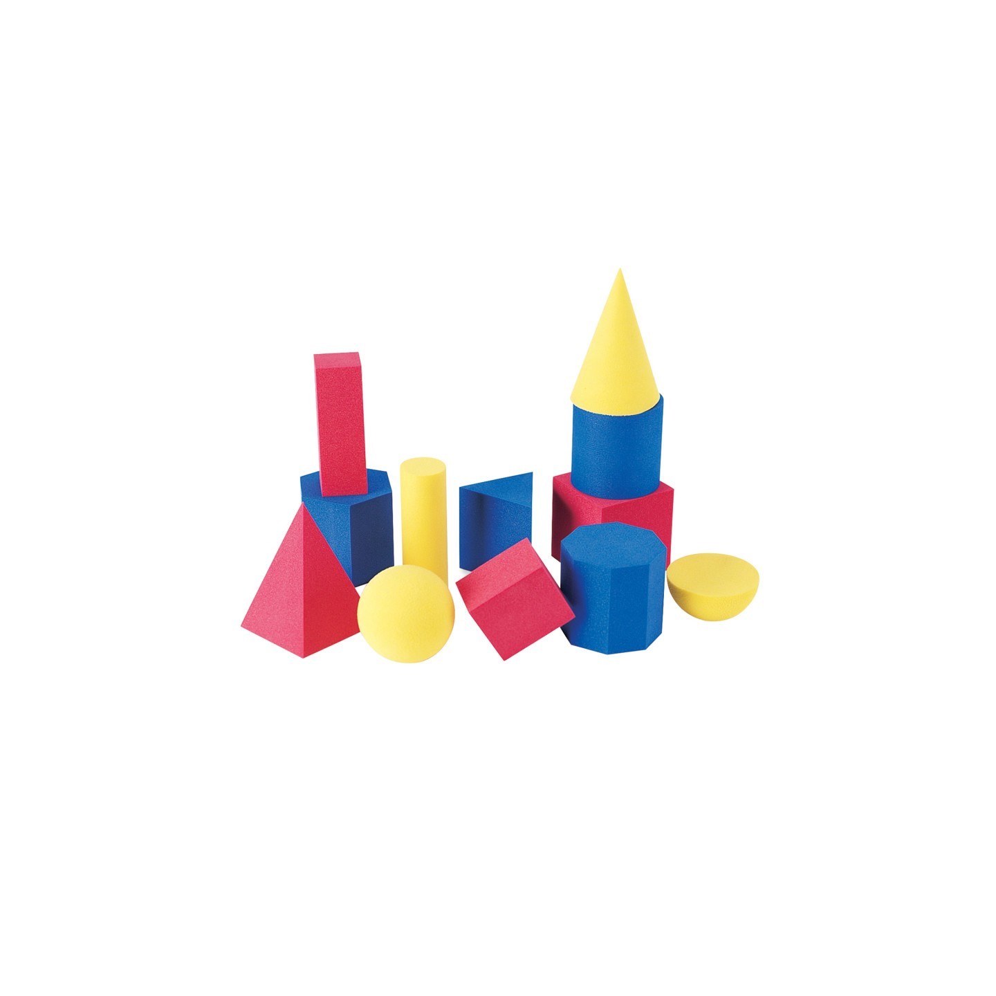 Learning Resources Soft Foam Geometric Shapes Set, Pack of 12