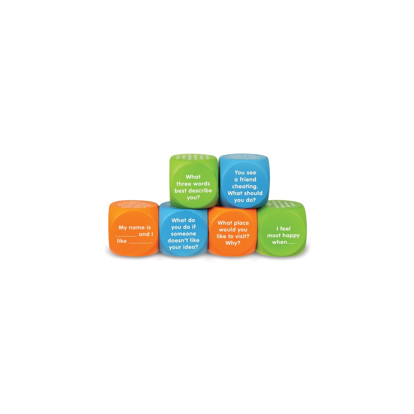 Learning Resources Let's Talk! Cubes, Set of 6