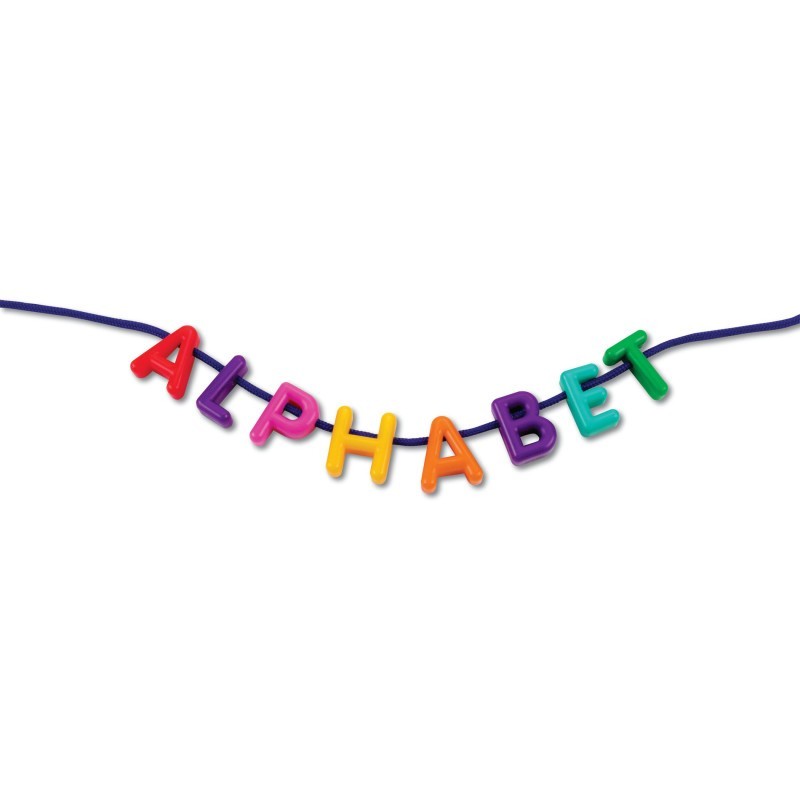 Learning Resources Plastic Lacing Uppercase Alphabet, 260 Letters, 15 Laces