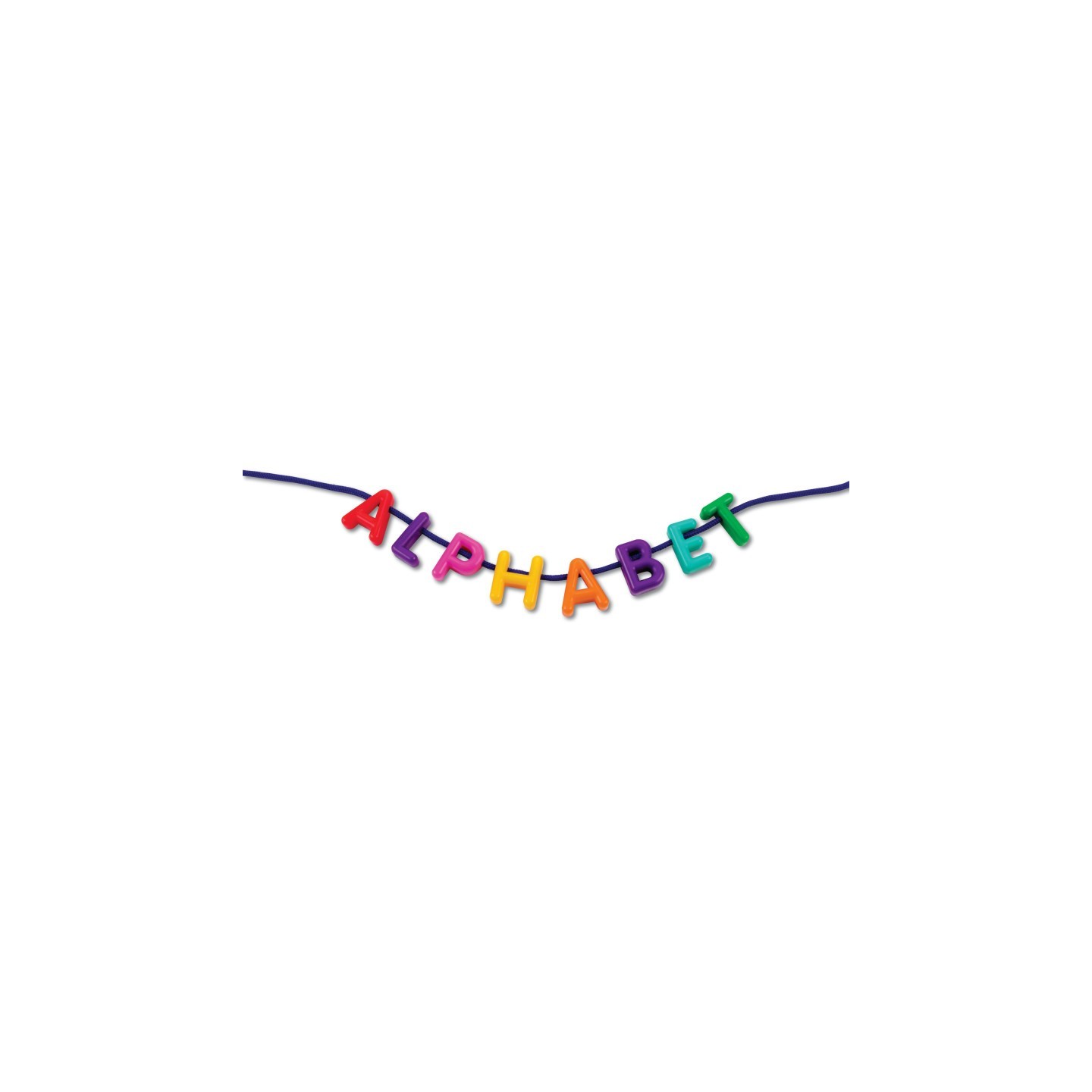 Learning Resources Plastic Lacing Uppercase Alphabet, 260 Letters, 15 Laces