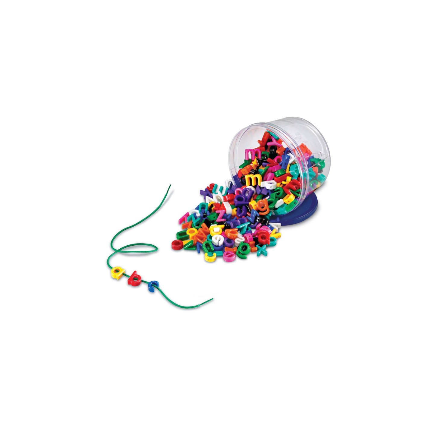 Learning Resources Plastic Lacing Lowercase Alphabet, 260 Pieces