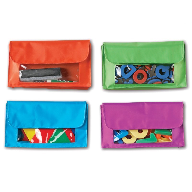 Learning Resources Magnetic Storage Pockets, Pack of 4