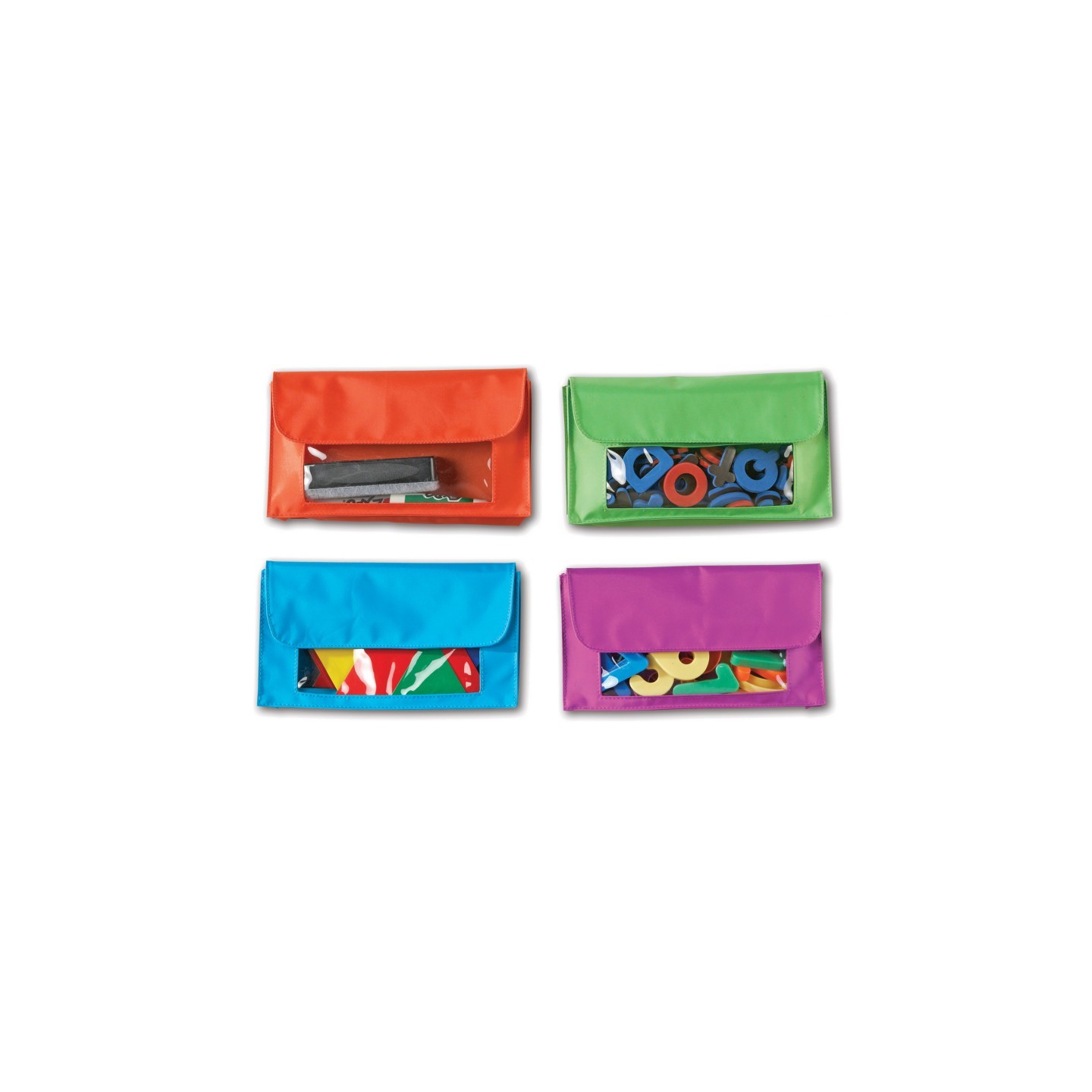 Learning Resources Magnetic Storage Pockets, Pack of 4