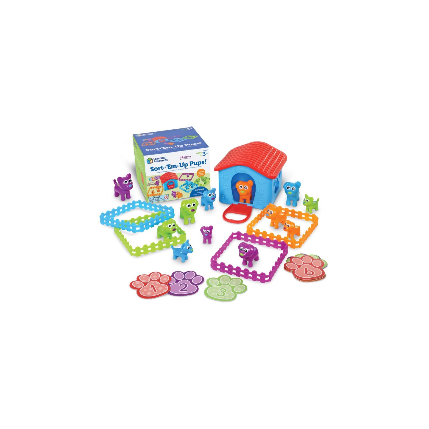 Learning Resources Sort Em' Up Pups Activity Set