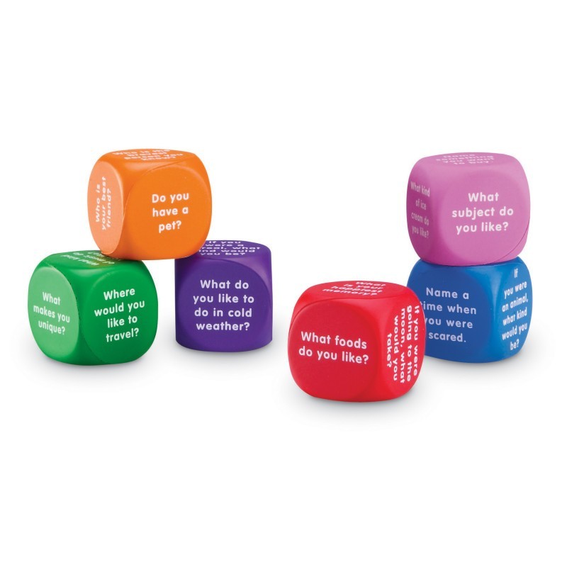 Learning Resources Conversation Cubes, 6 Per Set