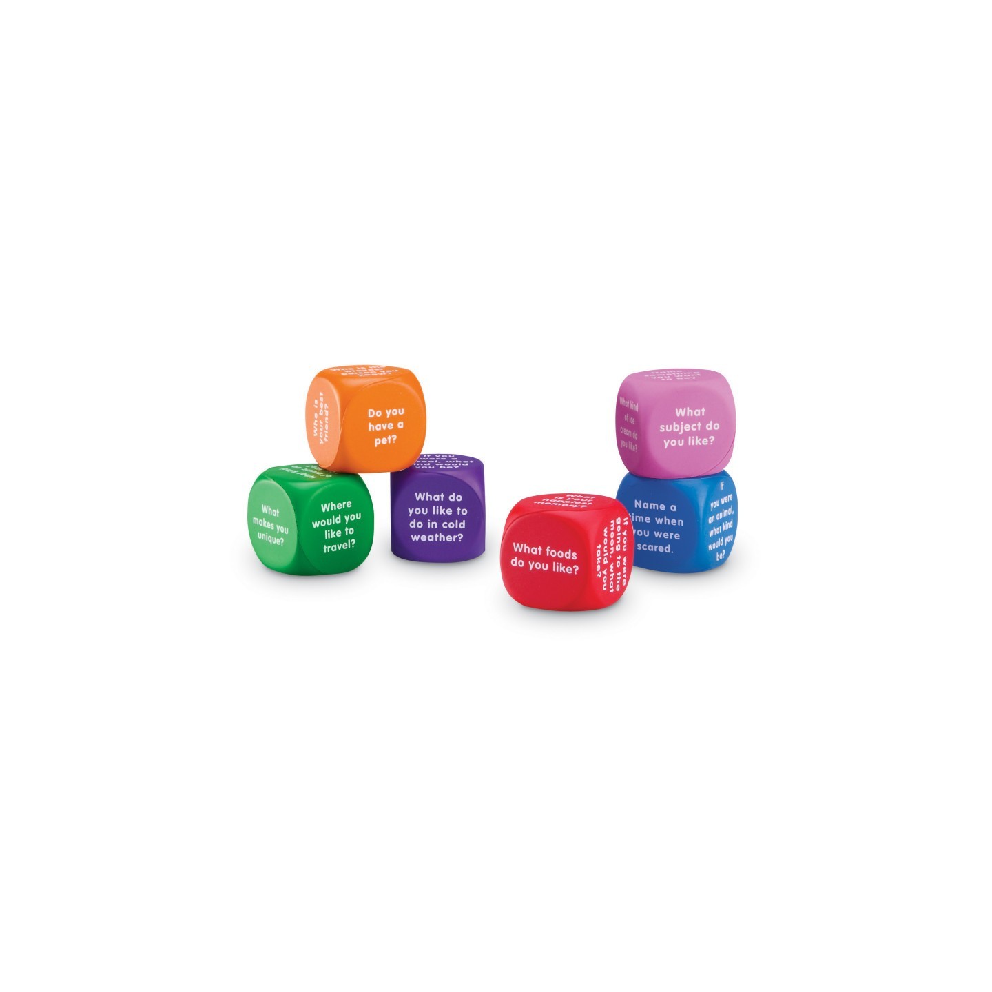 Learning Resources Conversation Cubes, 6 Per Set