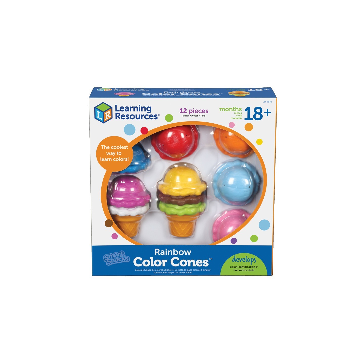 Learning Resources Smart Snacks® Rainbow Color Cones™