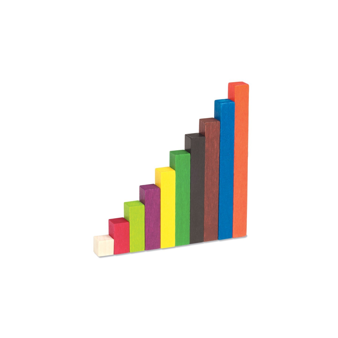 Learning Resources Cuisenaire® Rods Small Group Set, Wood, Set of 155