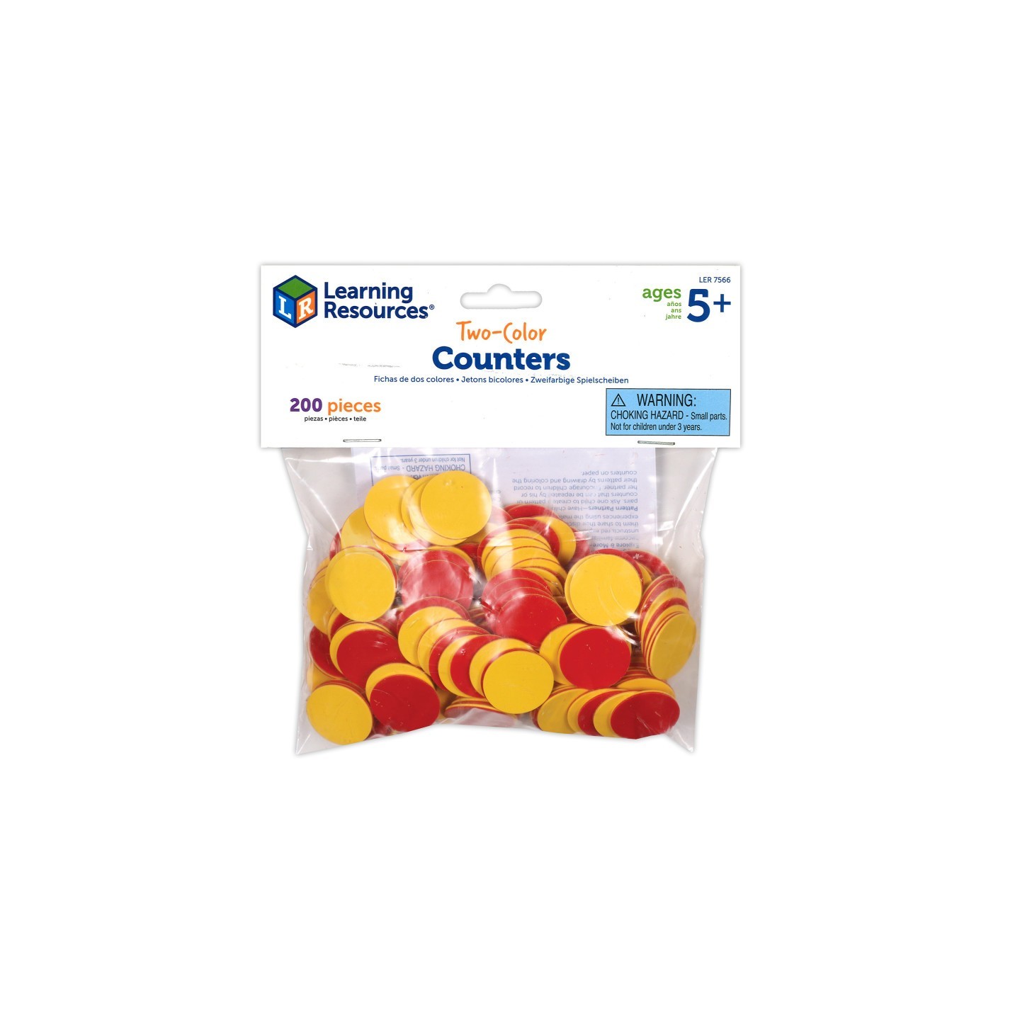 Learning Resources Two-Color Counters, Red and Yellow, Set of 200