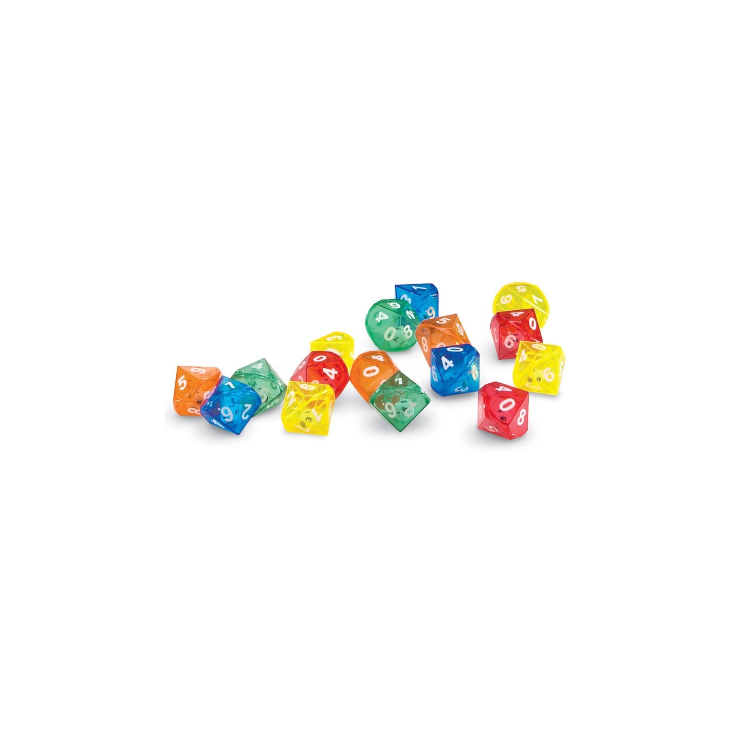 Learning Resources 10-Sided Dice in Dice, Pack of 72