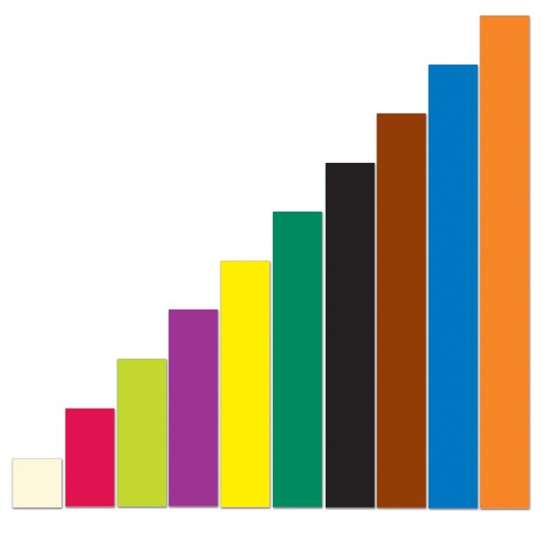 Learning Resources Magnetic Cuisenaire® Rods, Pack of 64