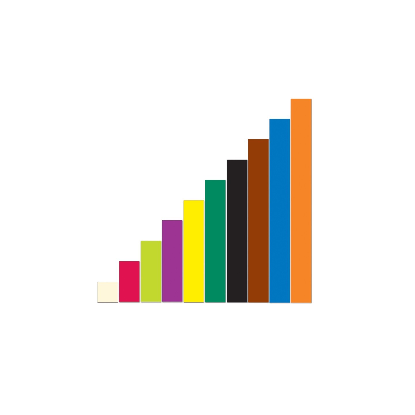 Learning Resources Magnetic Cuisenaire® Rods, Pack of 64