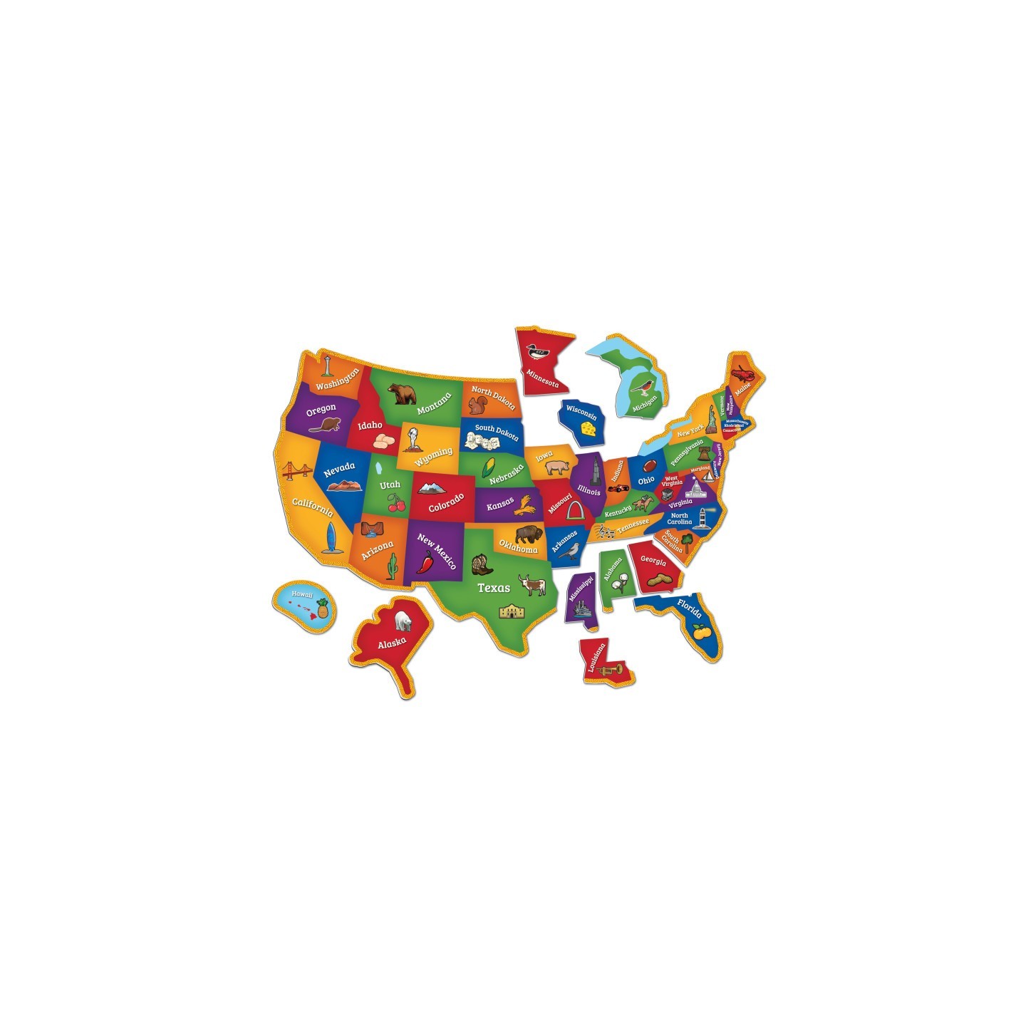 Learning Resources Magnetic U.S. Map Puzzle