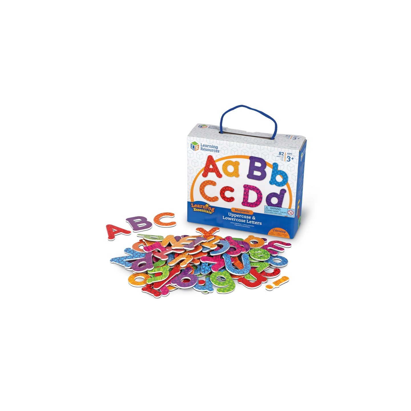 Learning Resources Magnetic Uppercase & Lowercase Letters, 82-Piece Set