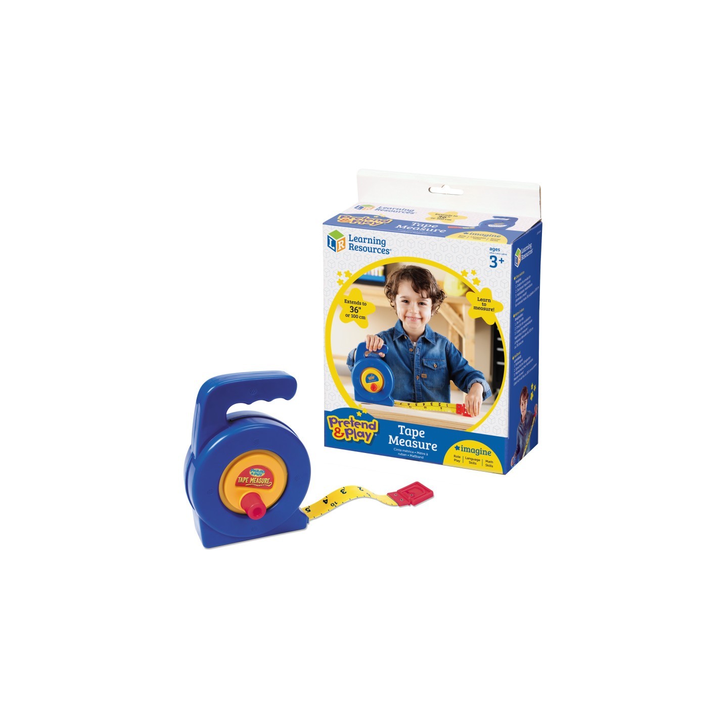 Learning Resources Pretend & Play® Tape Measure, 3'/1 meter