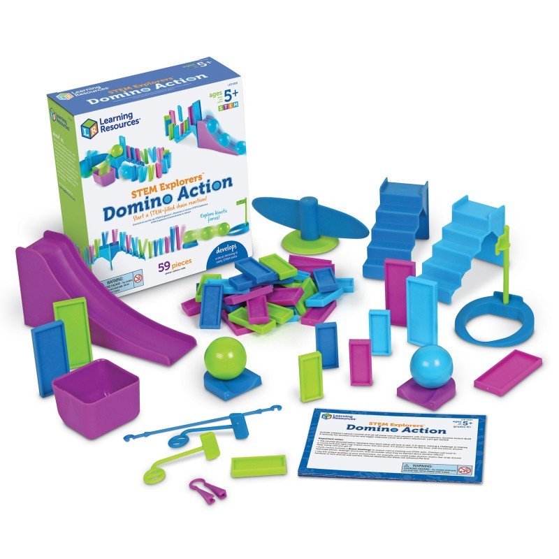 Learning Resources STEM Explorers™ Domino Action, 59 Pieces