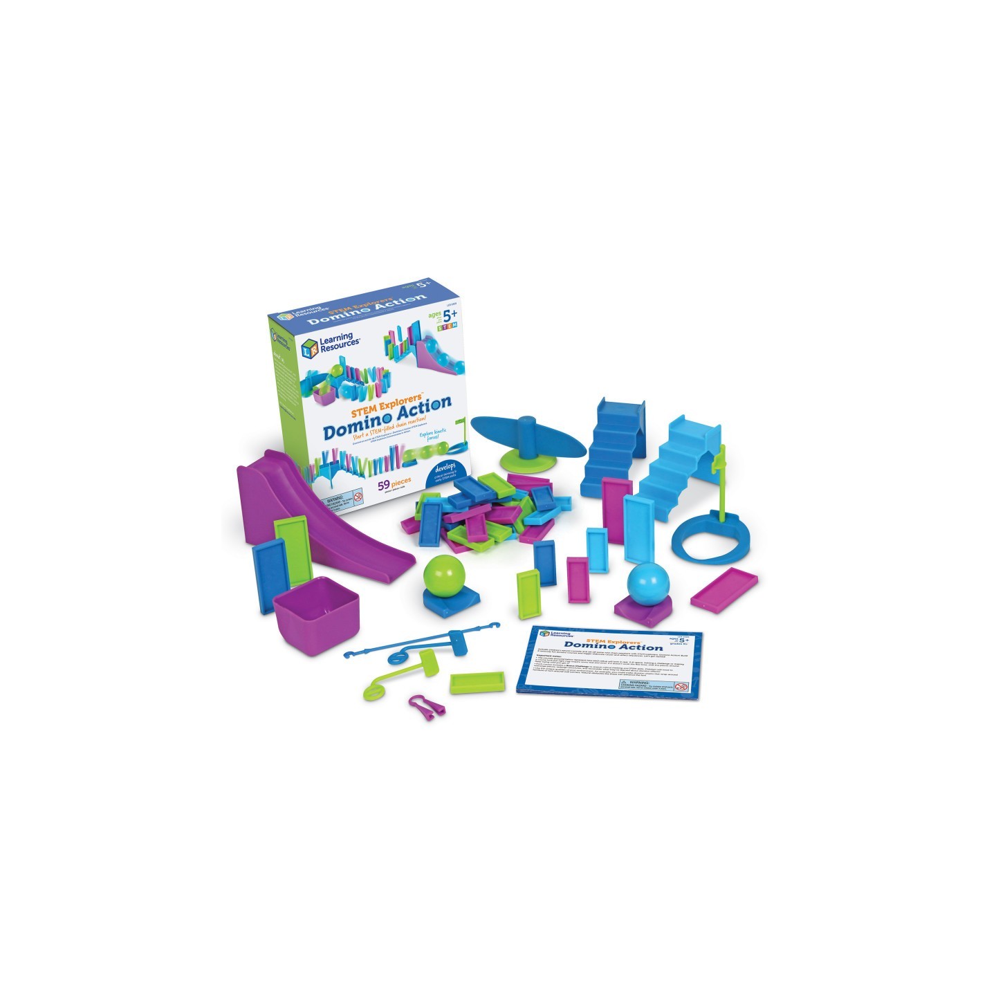 Learning Resources STEM Explorers™ Domino Action, 59 Pieces