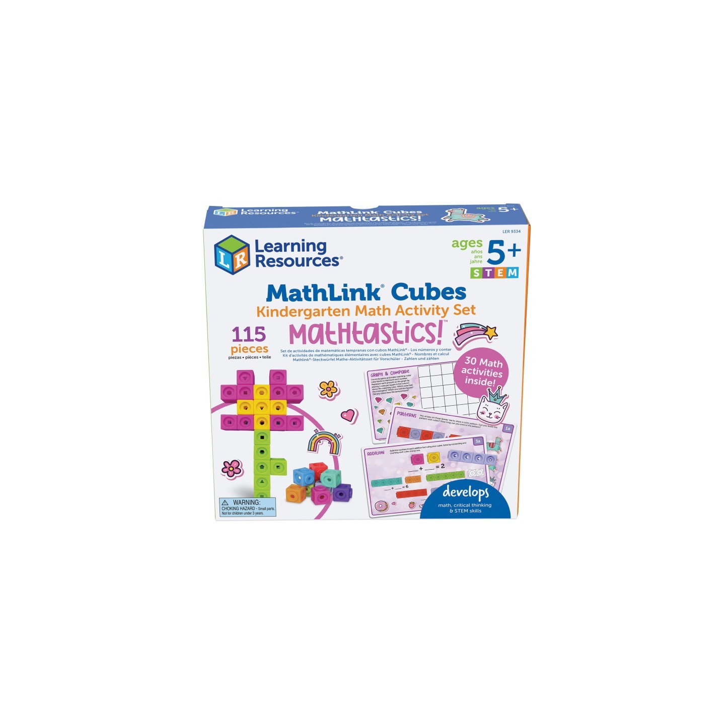 Learning Resources Mathlink® Cubes Kindergarten Math Activity Set: Mathatics!