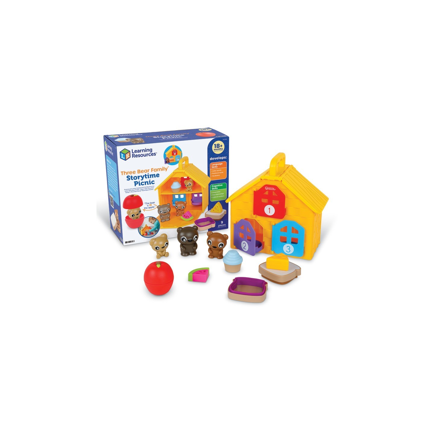 Learning Resources Three Bear Family Storytime Picnic Playset