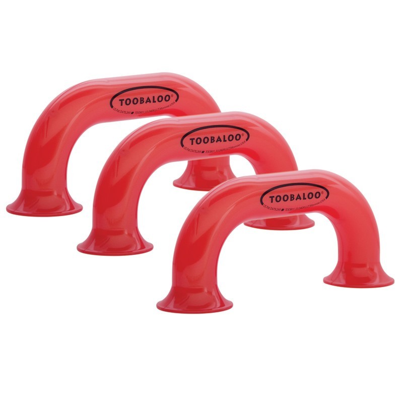 Learning Loft® Toobaloo® Auditory Feedback Educational Tool, Red, Pack of 3