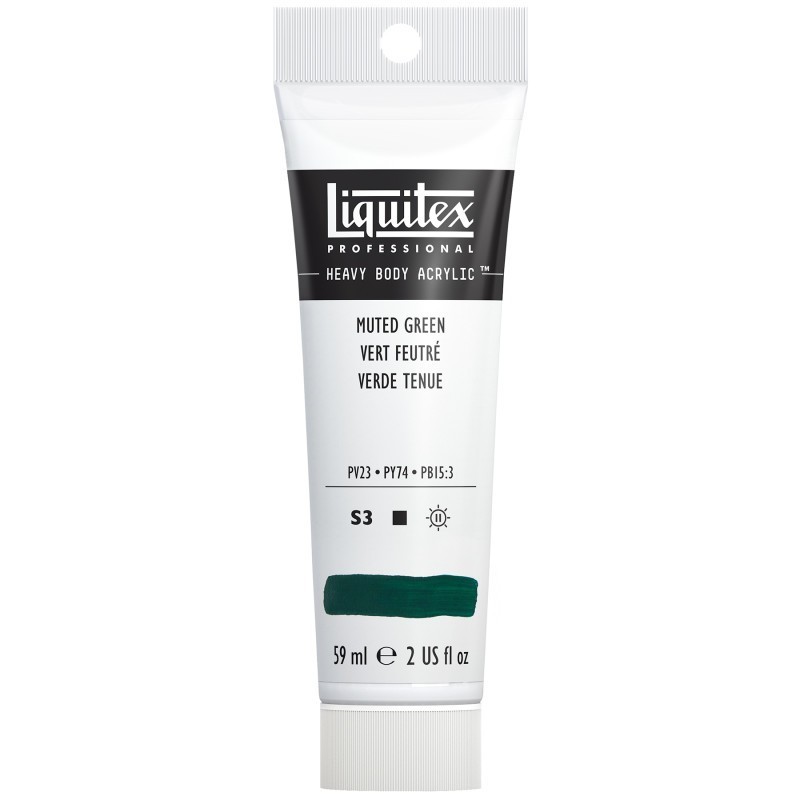 Liquitex Professional Heavy Body Acrylic Paint, 59 mL Tube, Muted Green