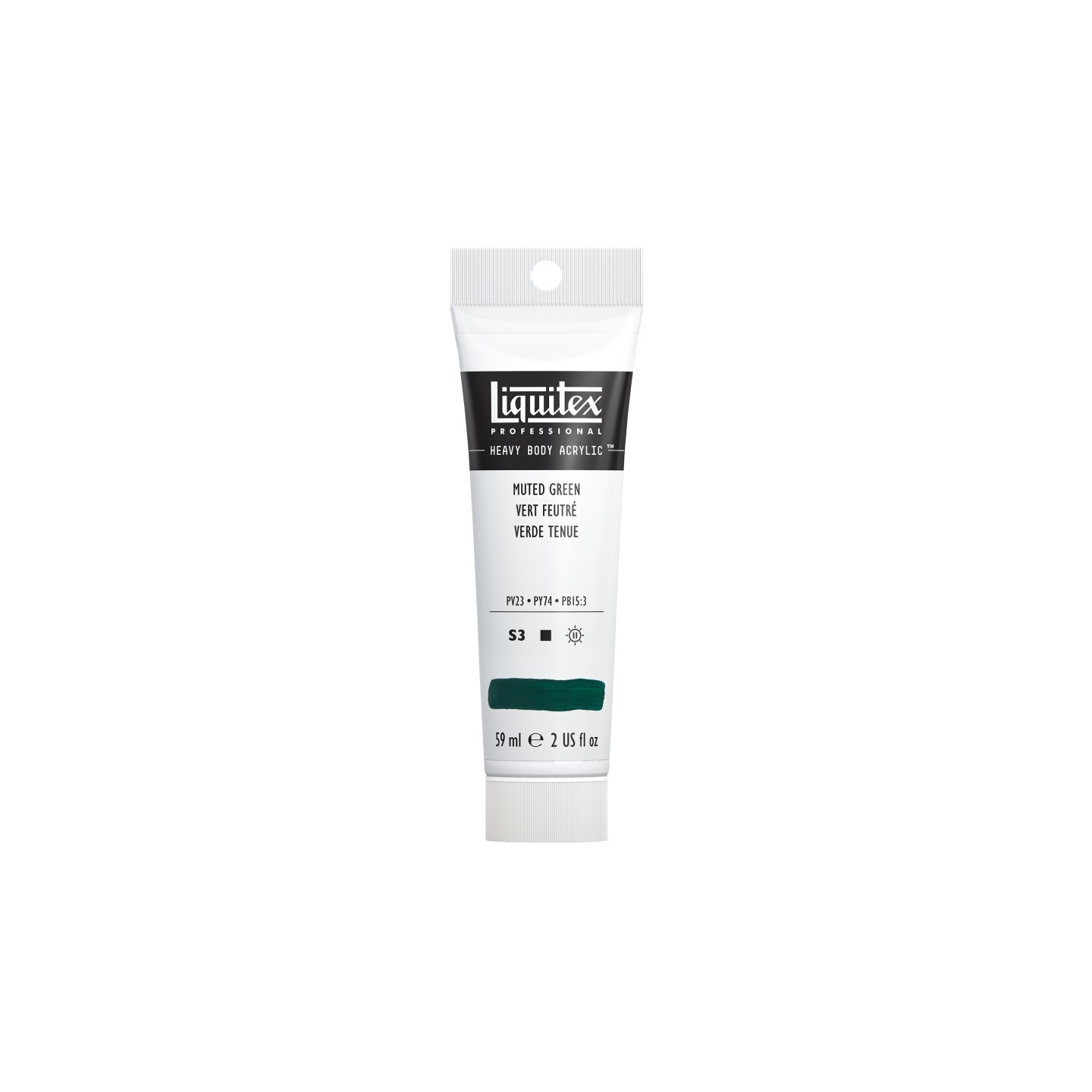 Liquitex Professional Heavy Body Acrylic Paint, 59 mL Tube, Muted Green