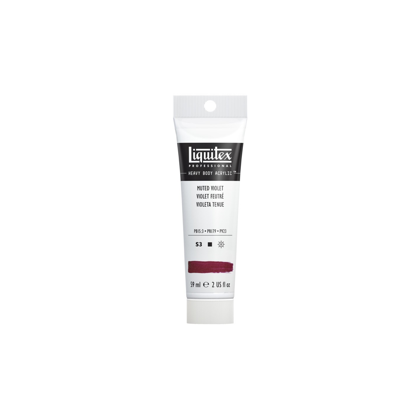 Liquitex Professional Heavy Body Acrylic Paint, 59 mL Tube, Muted Violet
