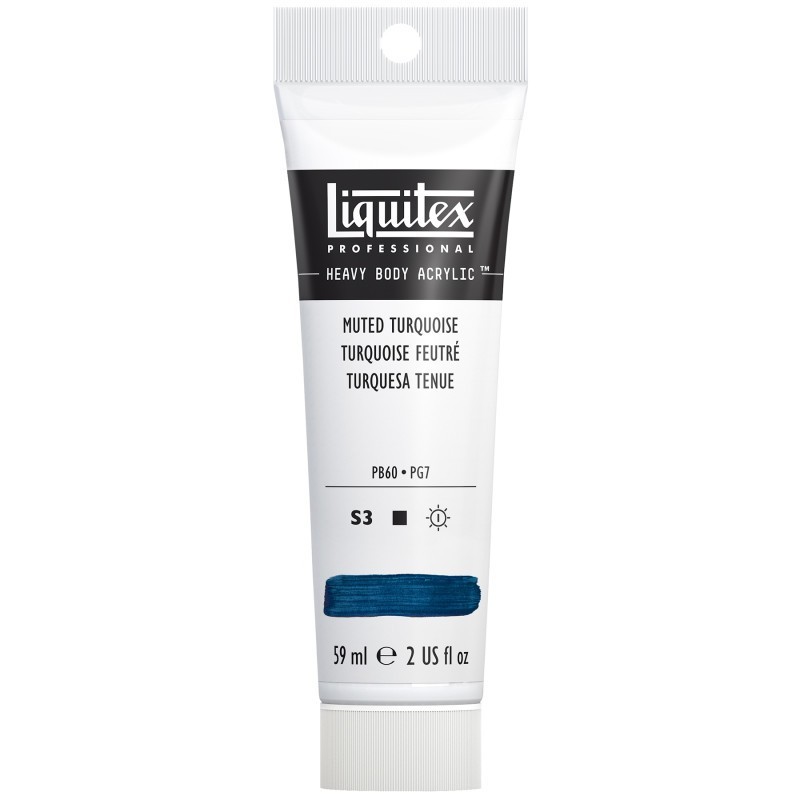 Liquitex Professional Heavy Body Acrylic Paint, 59 mL Tube, Muted Turquoise