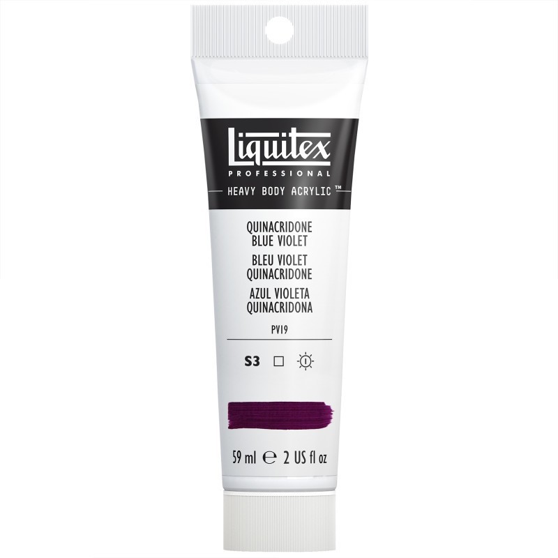 Liquitex Professional Heavy Body Acrylic Paint, 59 mL Tube, Quinacridone Blue Violet