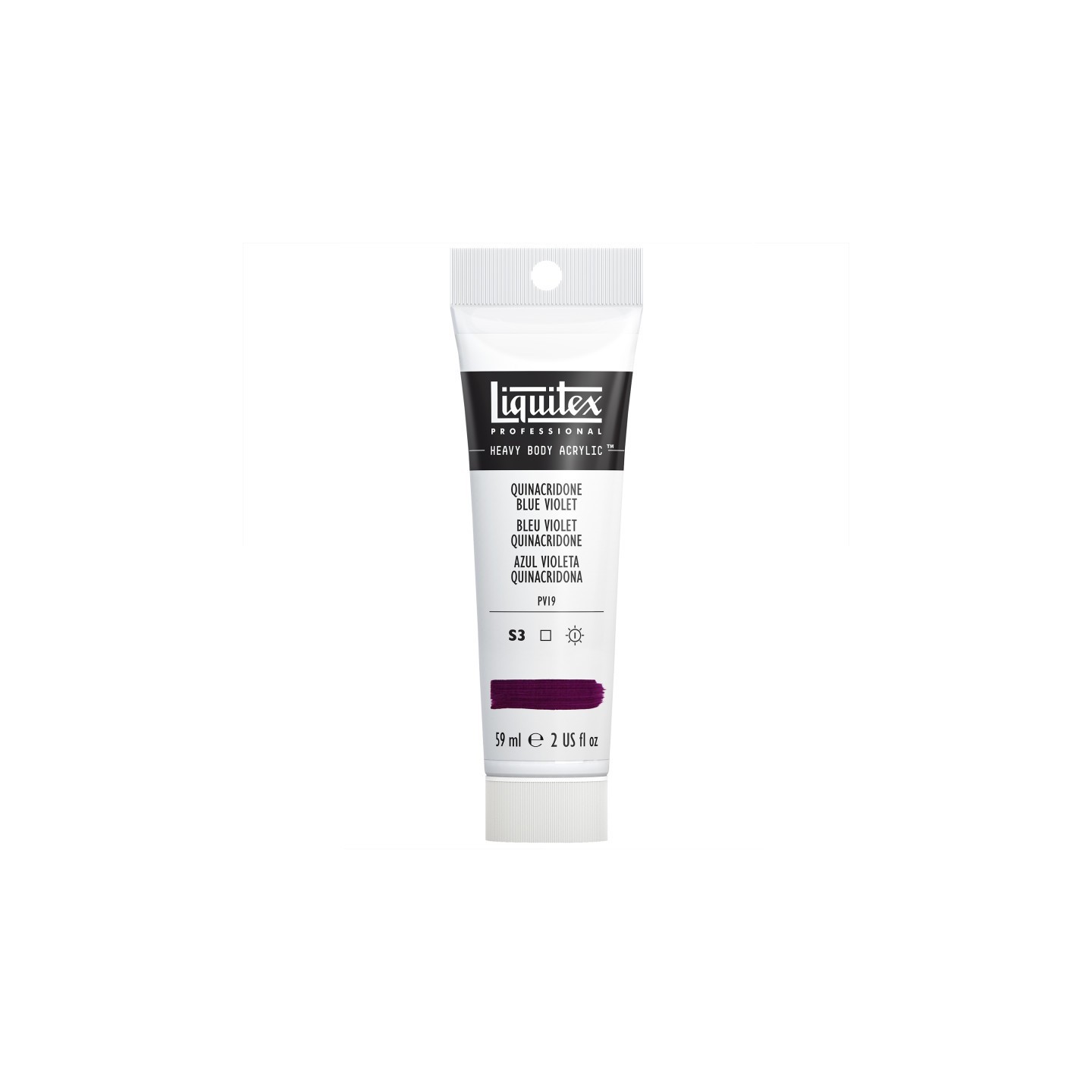 Liquitex Professional Heavy Body Acrylic Paint, 59 mL Tube, Quinacridone Blue Violet
