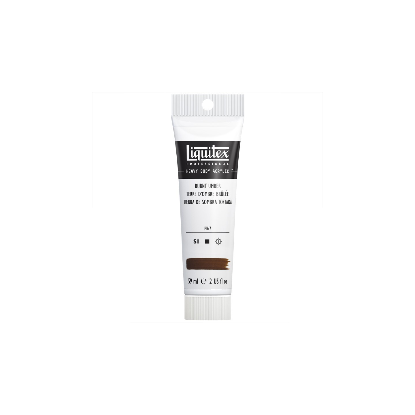 Liquitex Professional Heavy Body Acrylic Paint, 59 mL Tube, Burnt Umber