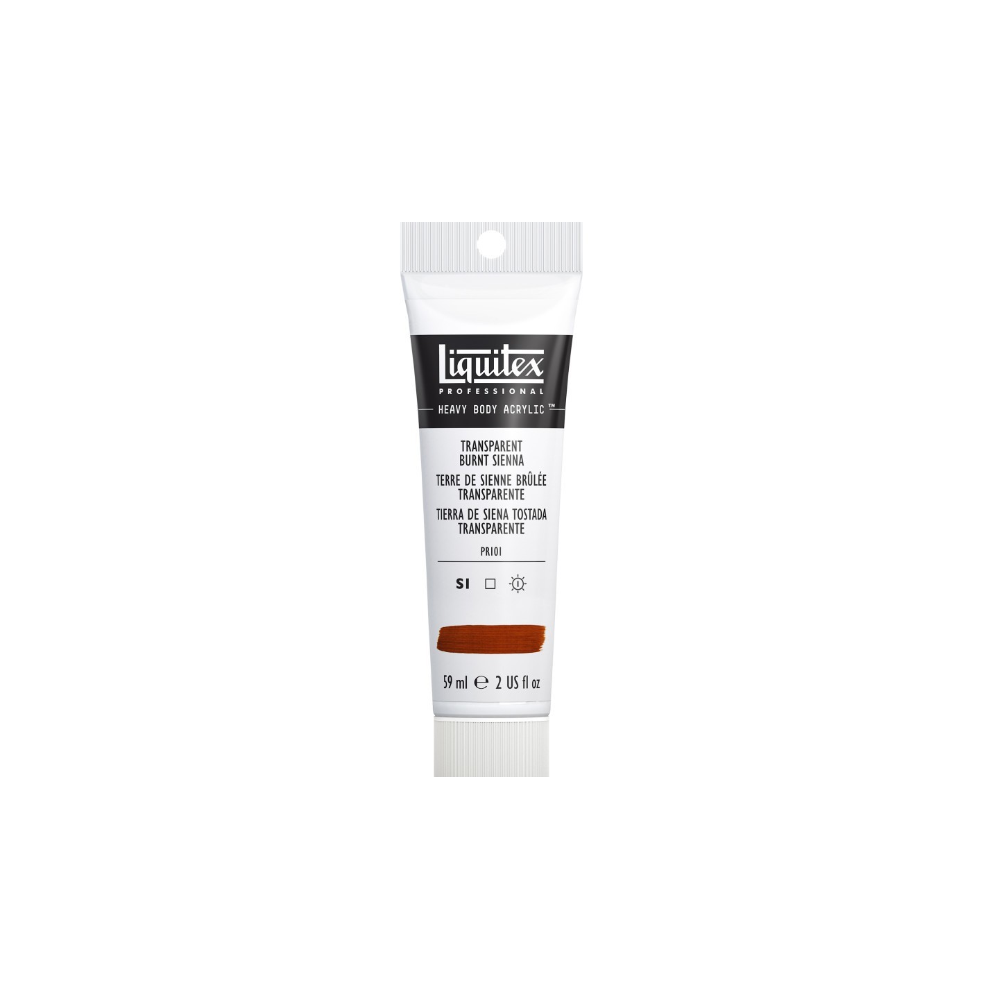 Liquitex Professional Heavy Body Acrylic Paint, 59 mL Tube, Transparent Burnt Sienna