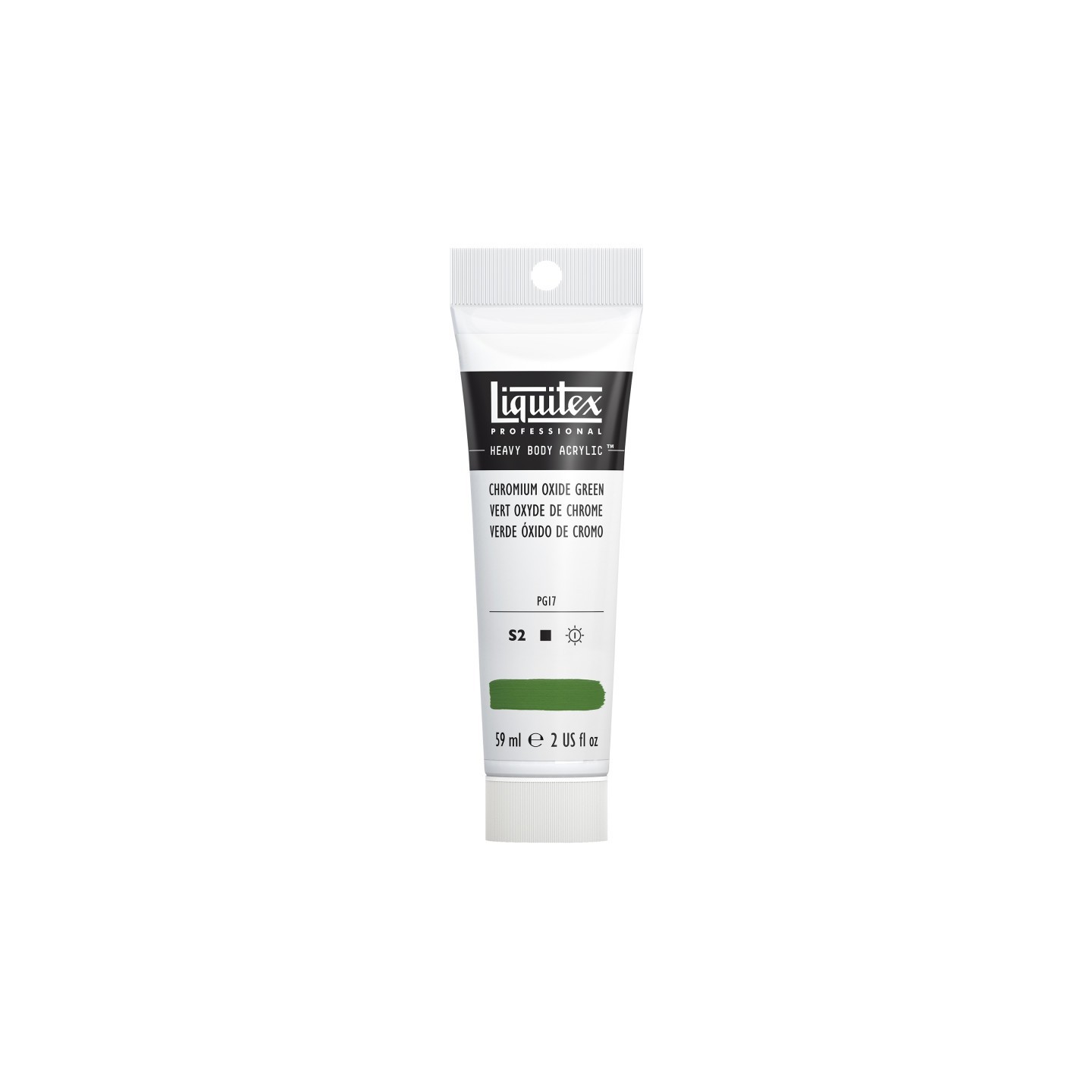 Liquitex Professional Heavy Body Acrylic Paint, 59 mL Tube, Chromium Oxide Green