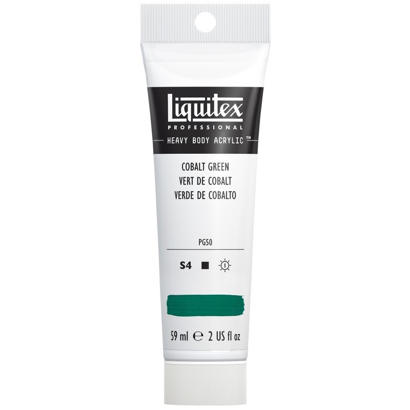 Liquitex Professional Heavy Body Acrylic Paint, 59 mL Tube, Cobalt Green