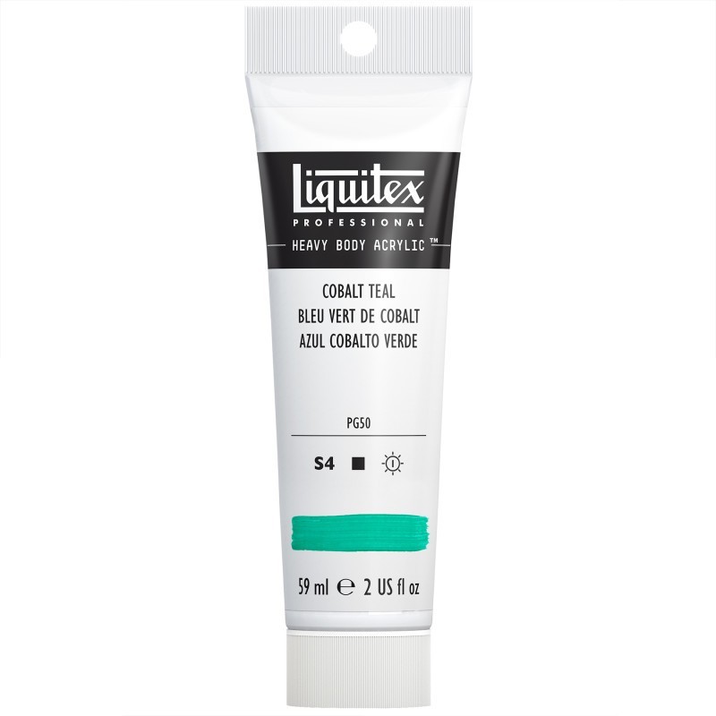 Liquitex Professional Heavy Body Acrylic Paint, 59 mL Tube, Cobalt Teal