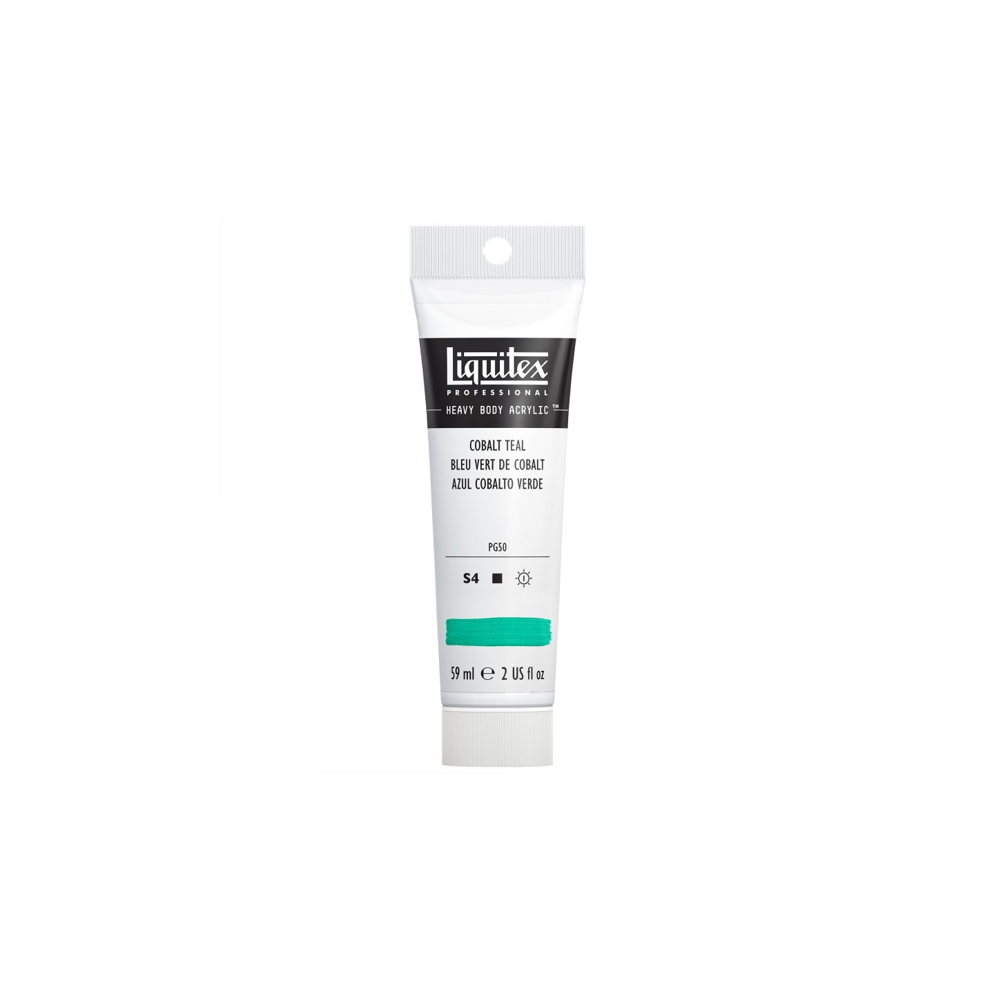 Liquitex Professional Heavy Body Acrylic Paint, 59 mL Tube, Cobalt Teal