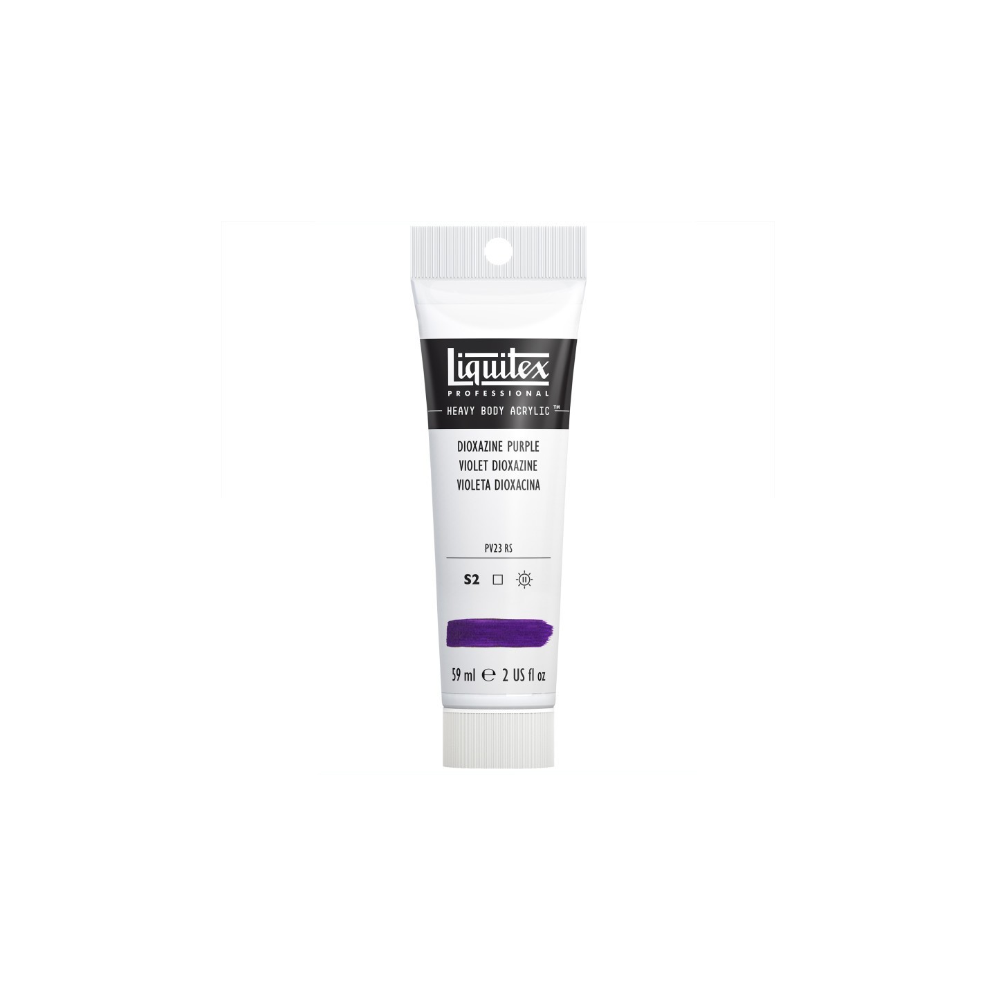 Liquitex Professional Heavy Body Acrylic Paint, 59 mL Tube, Dioxazine Purple