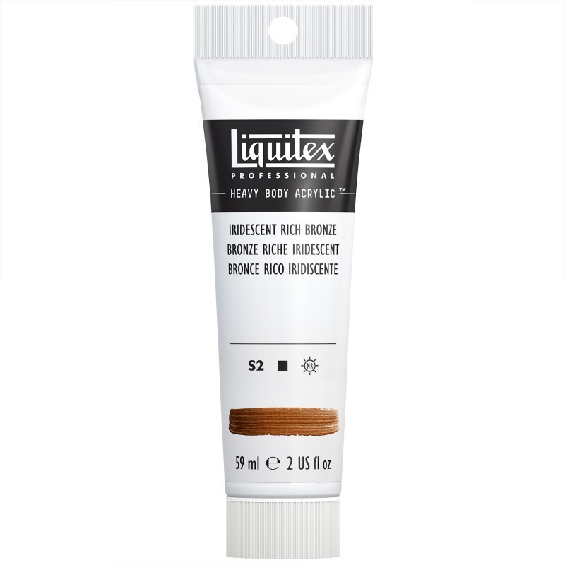 Liquitex Professional Heavy Body Acrylic Paint, 59 mL Tube, Iridescent Rich Bronze