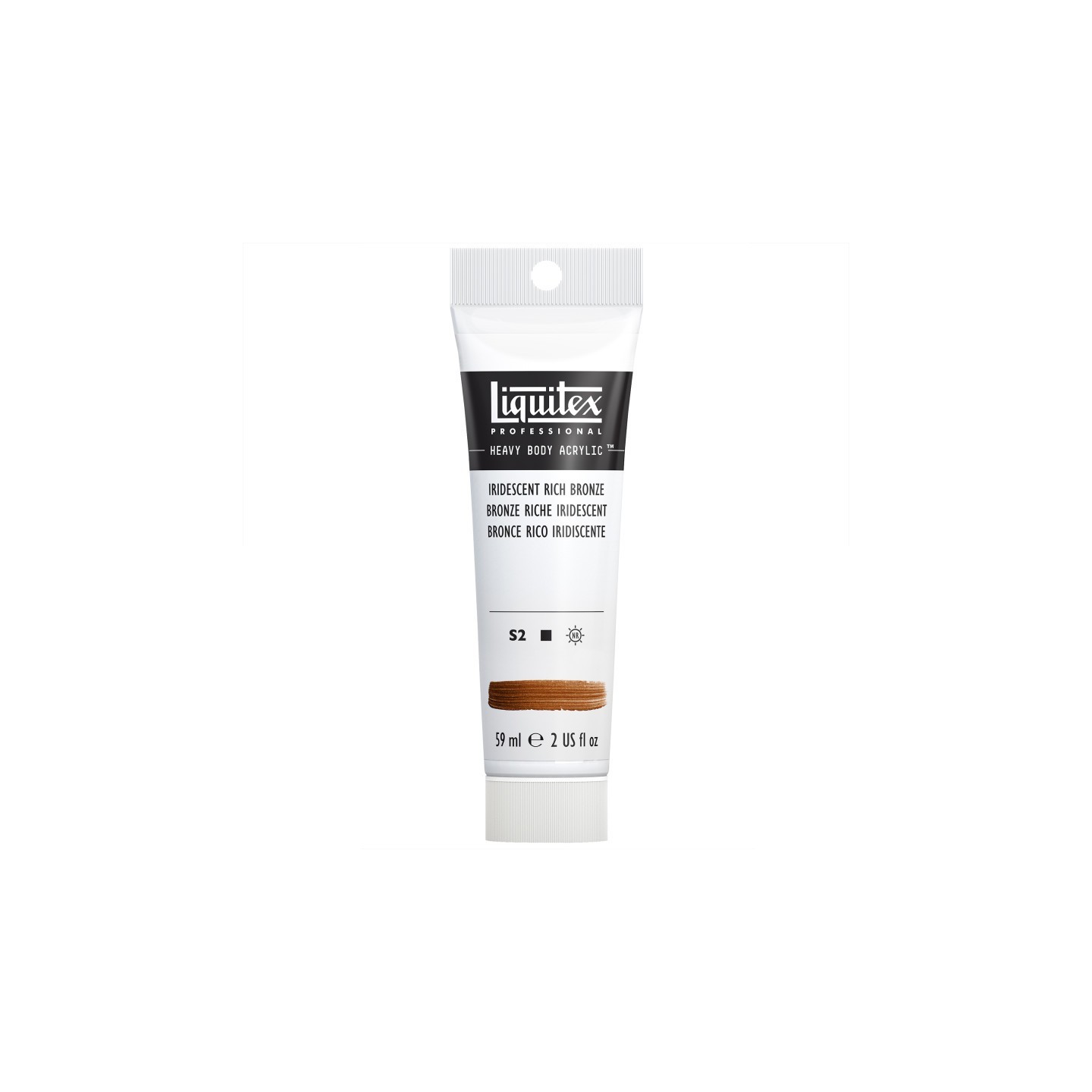 Liquitex Professional Heavy Body Acrylic Paint, 59 mL Tube, Iridescent Rich Bronze